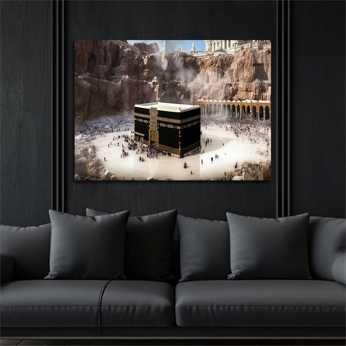 Yatay Dini Temalı Cam Tablo 199