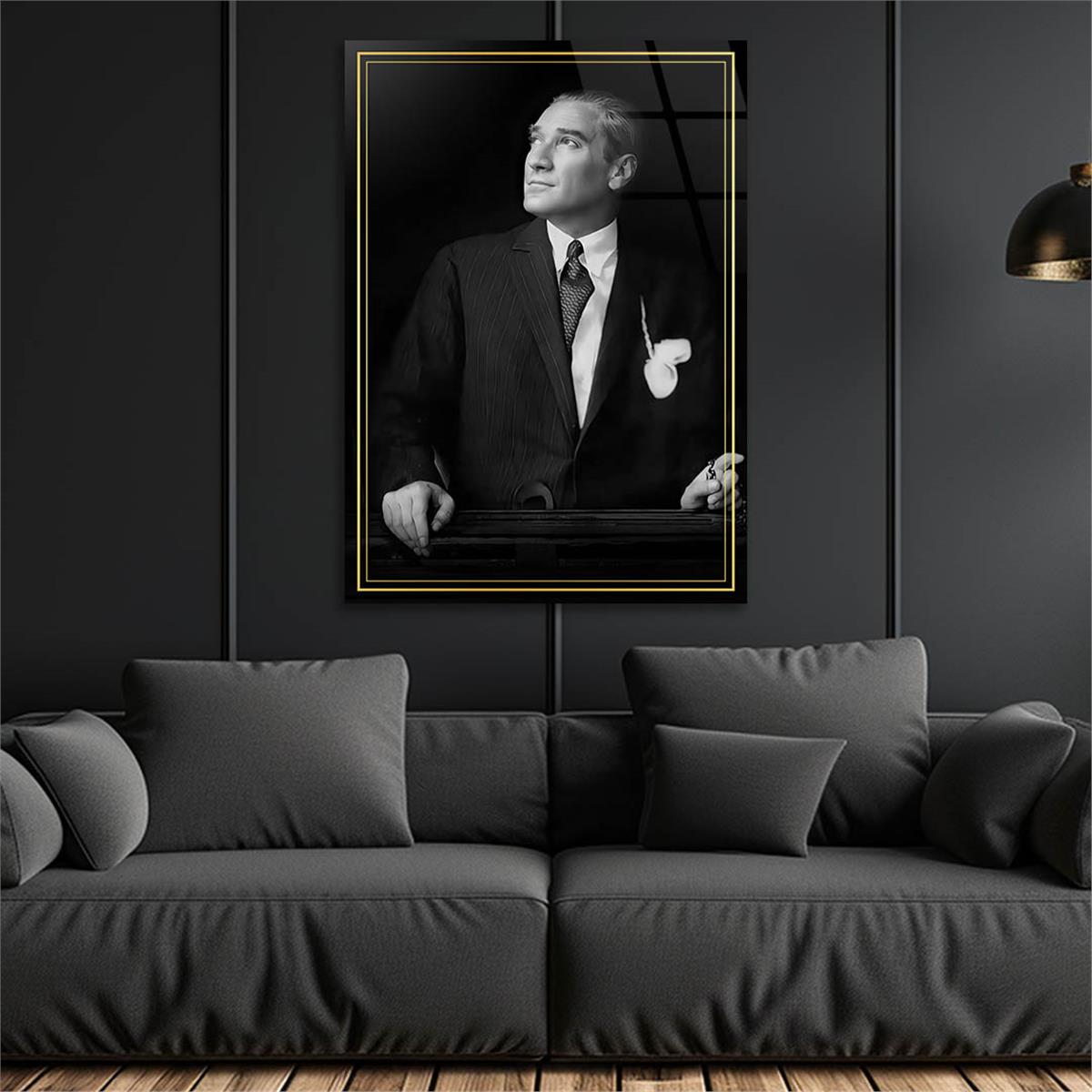 Dikey VatanTemalı Cam Tablo 251