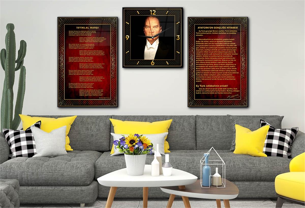 Vatan Temalı Saatli Set 058