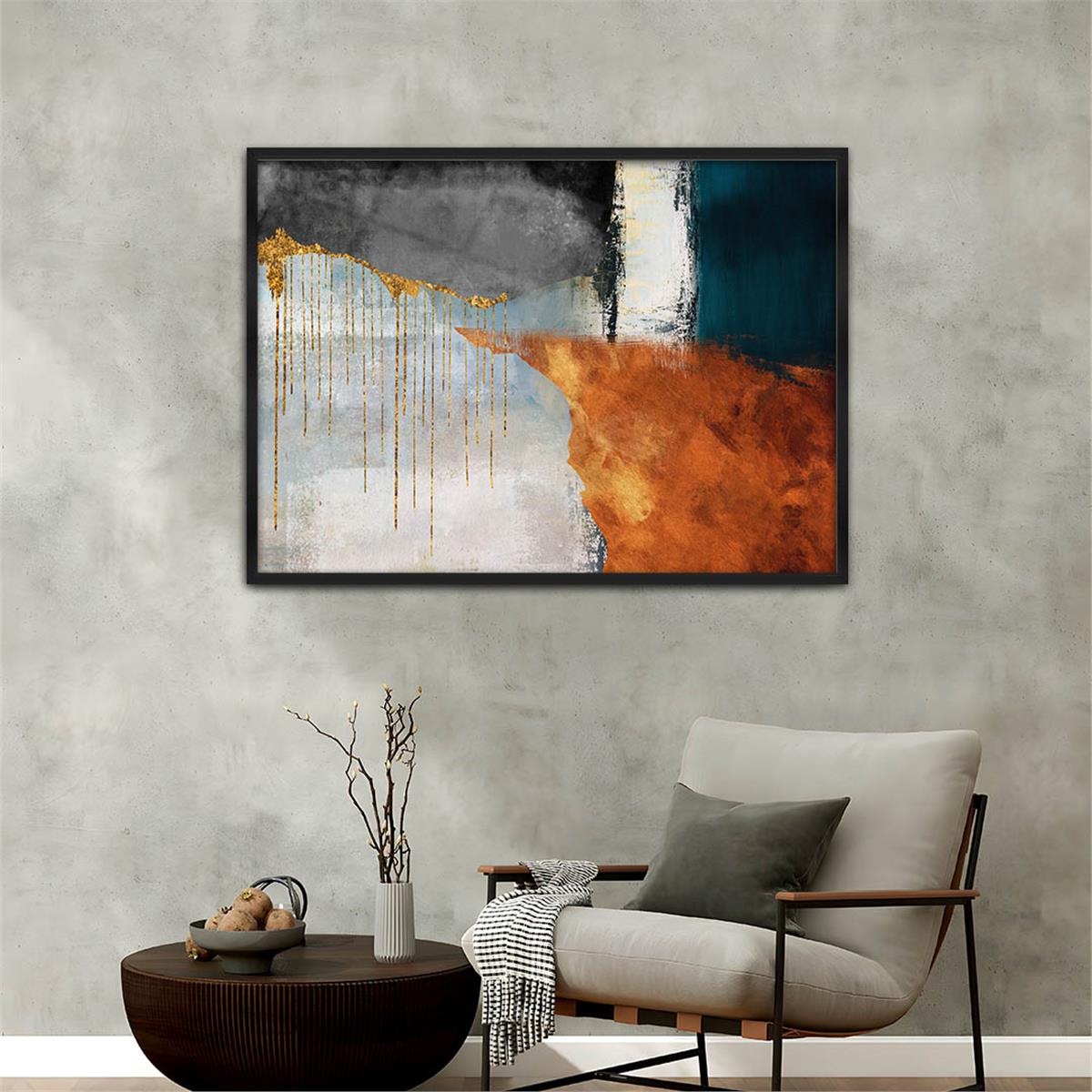 Alüminyum Çerçeveli Sanat Temalı Cam Tablo 012