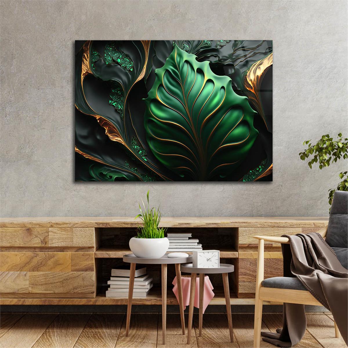 Horizontal Art-Themed Tempered Glass Wall Art 437