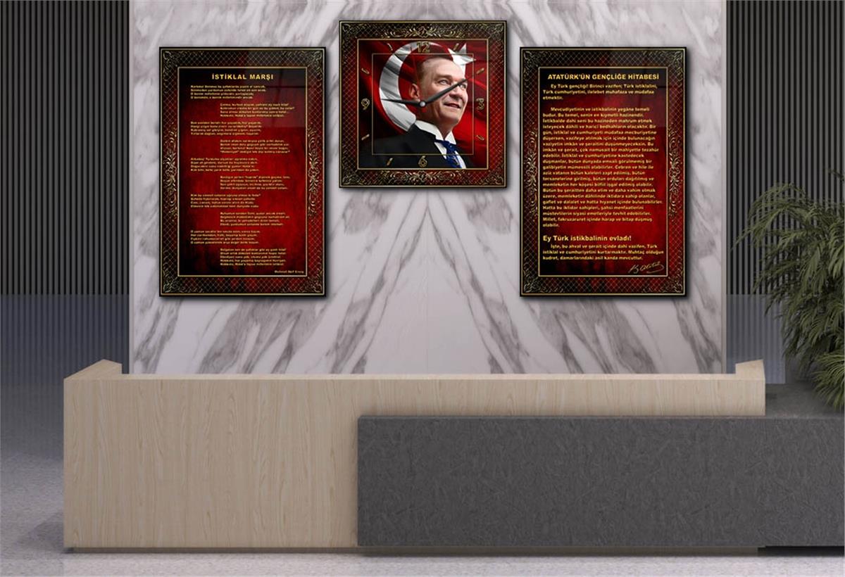 Vatan Temalı Saatli Set 053