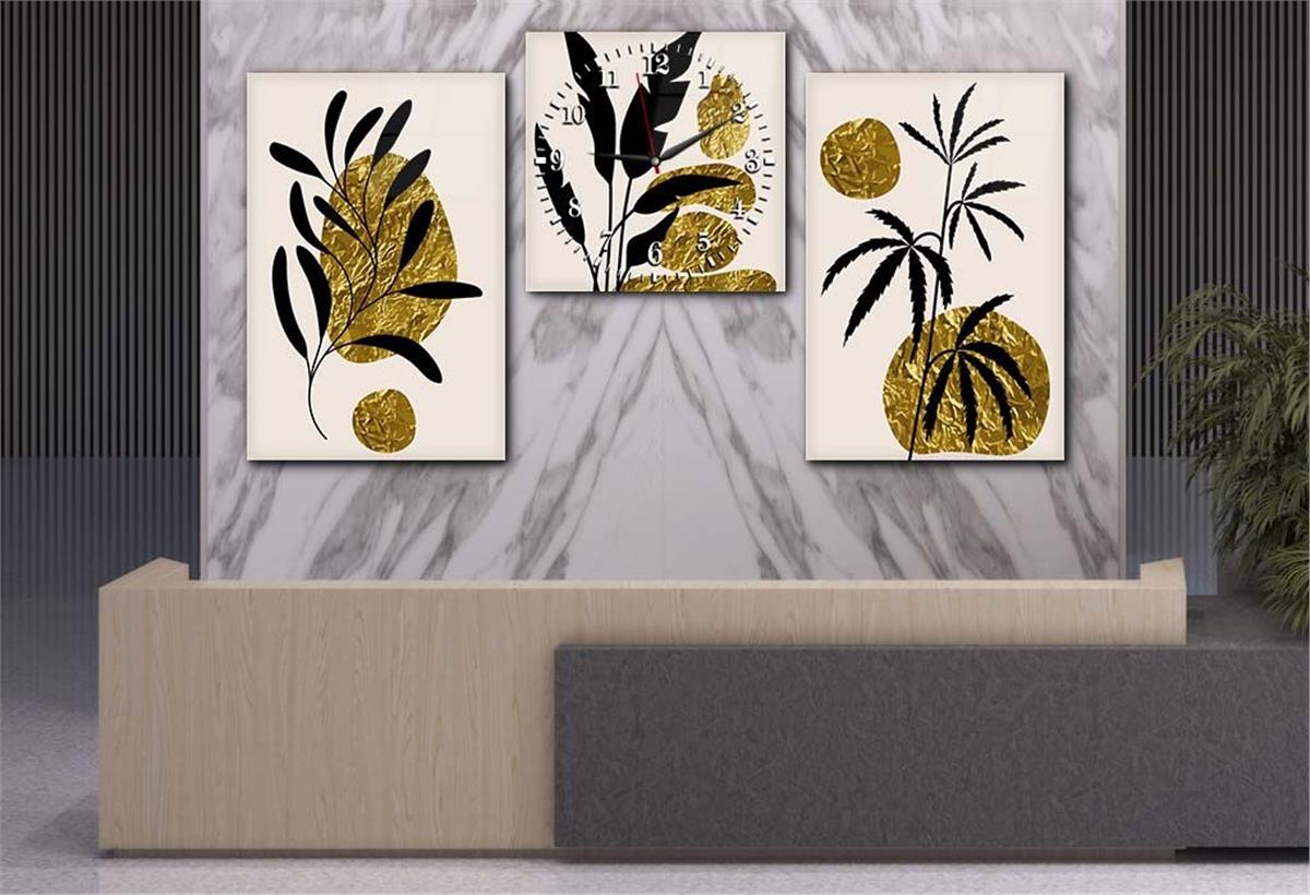 Ensemble de Tableaux et d’orloge 2 pièces sur le thème de l’art