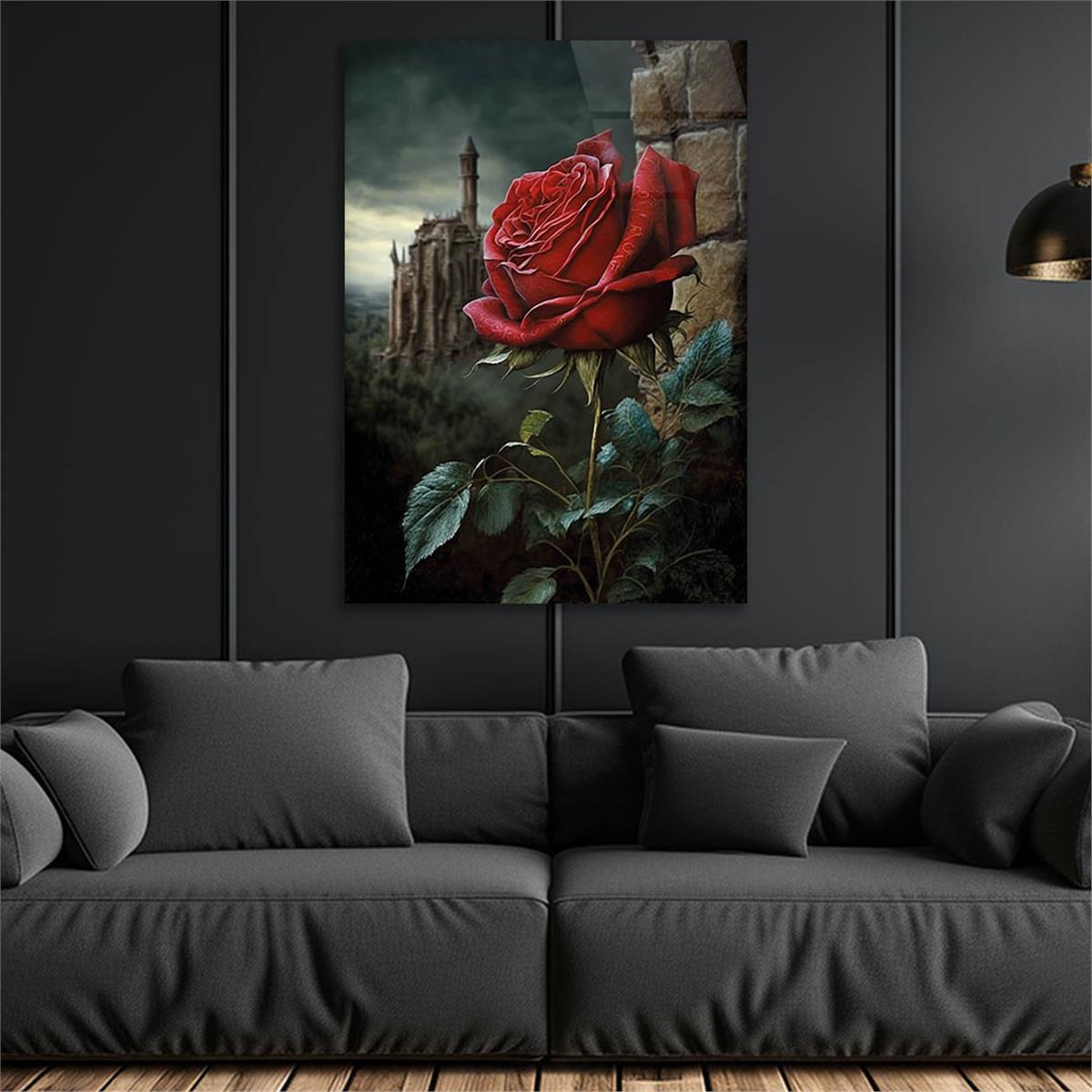 Vertical Tempered Glasss Wall Arts Natured-Themed129