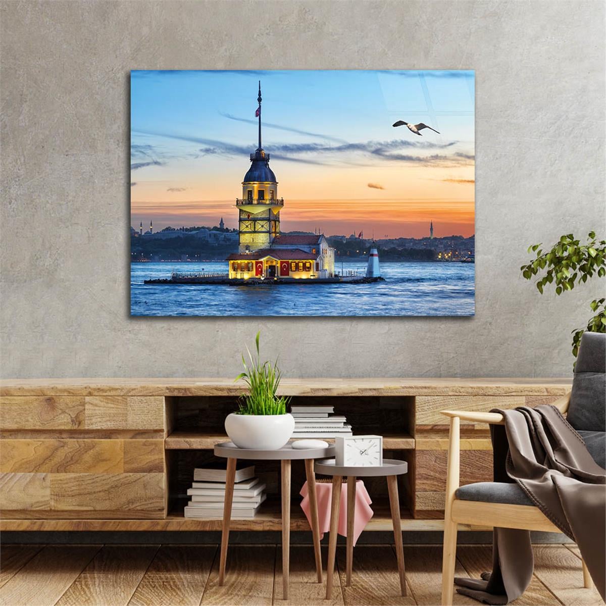 Tempered Glasss Wall Arts Natured-Themed