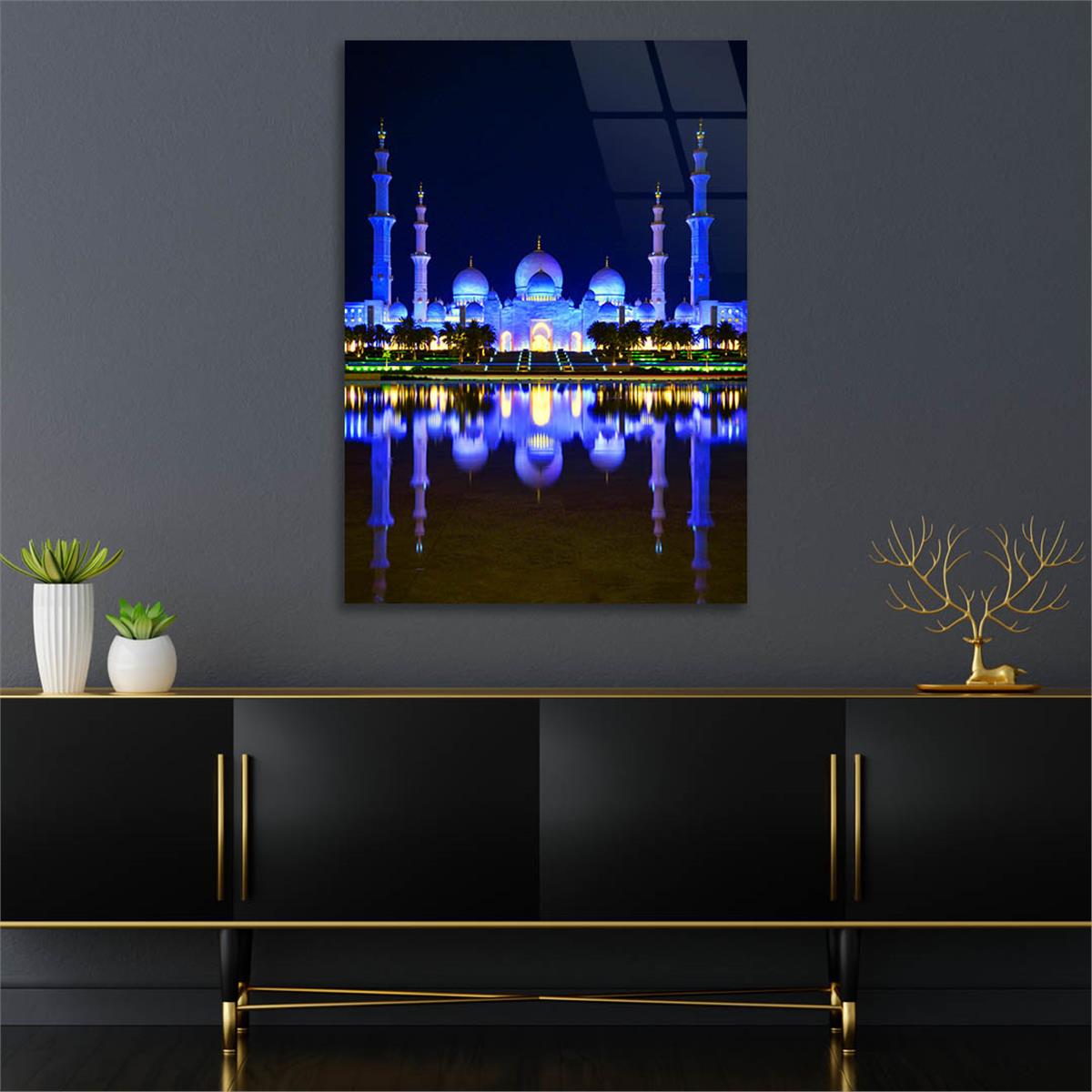 Dikey Dini Temalı Cam Tablo 291