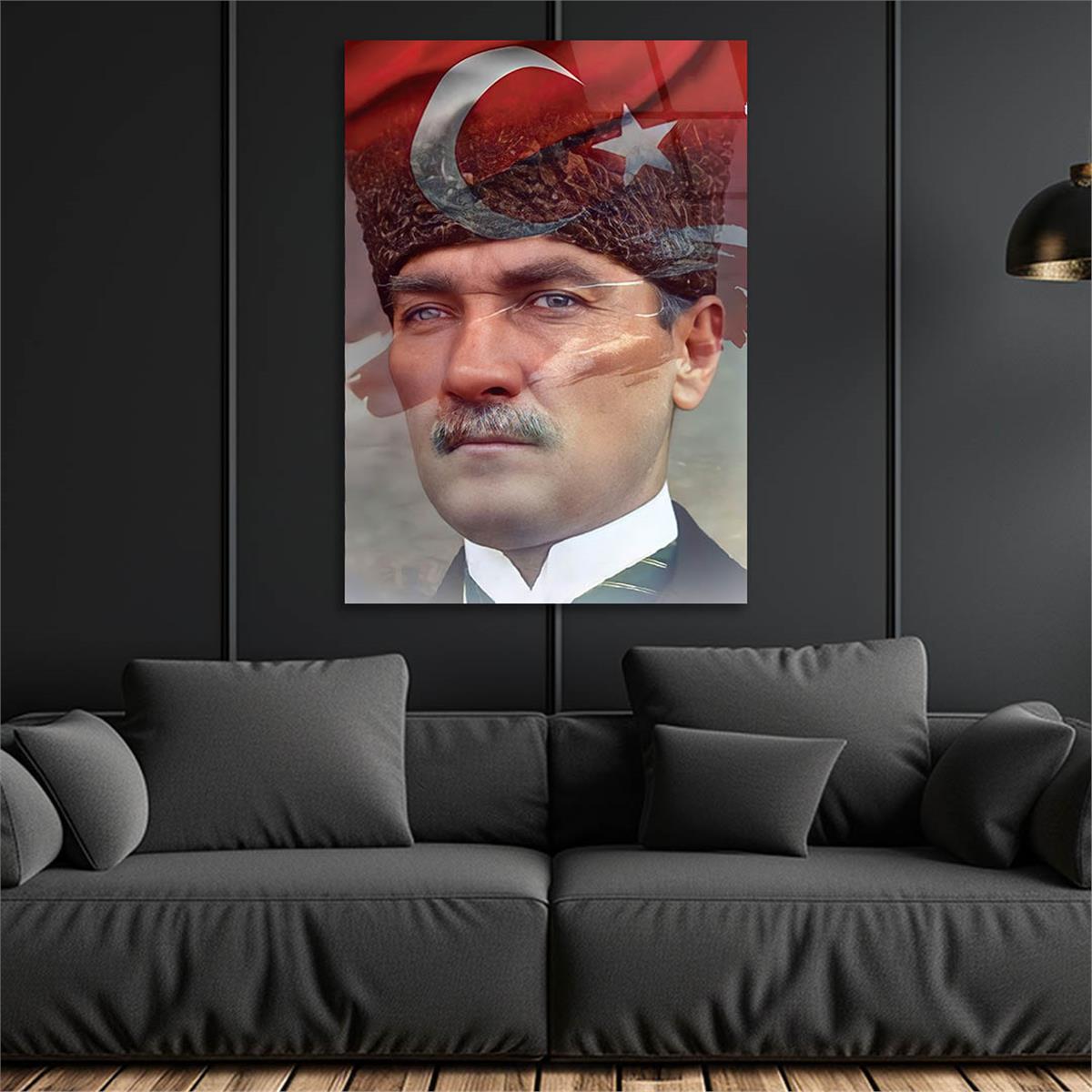 MUSTAFA KEMAL ATATÜRK Tempered Glasss Wall Art