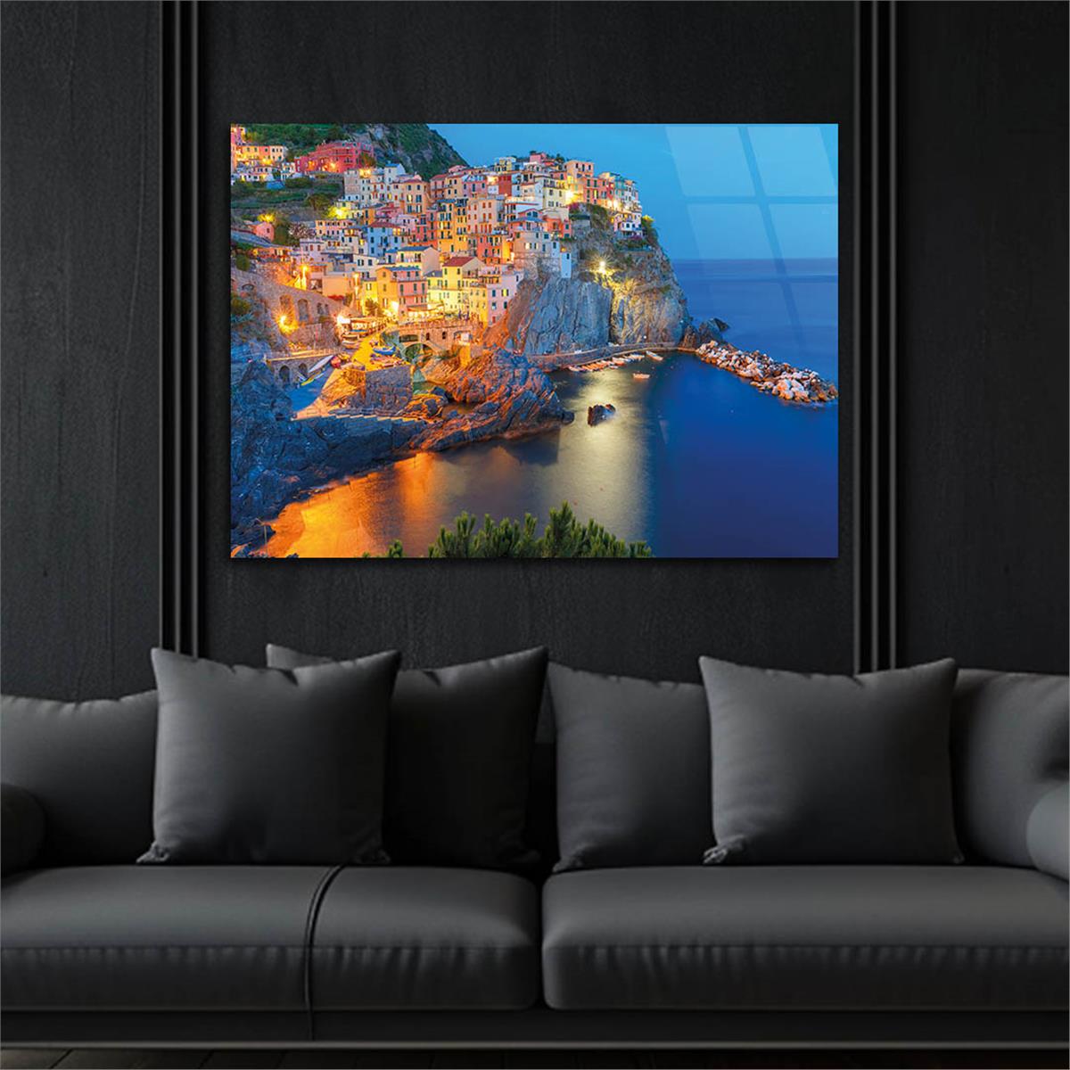 Yatay Sanat Temalı Cam Tablo 240