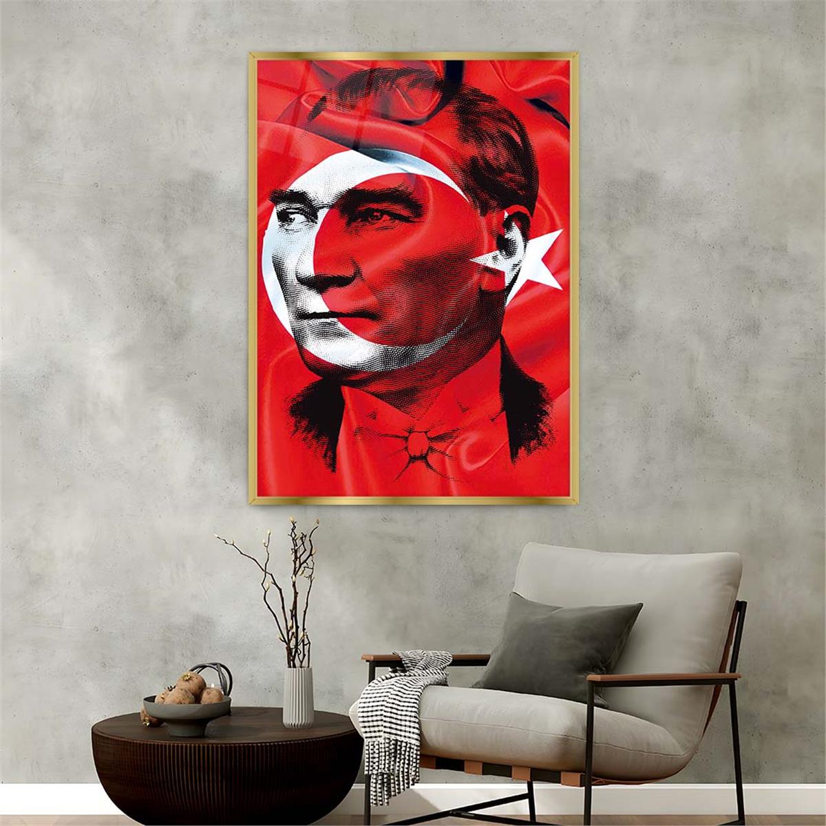 Aluminum-Framed National-Themed Tempered Glass Wall Art 101