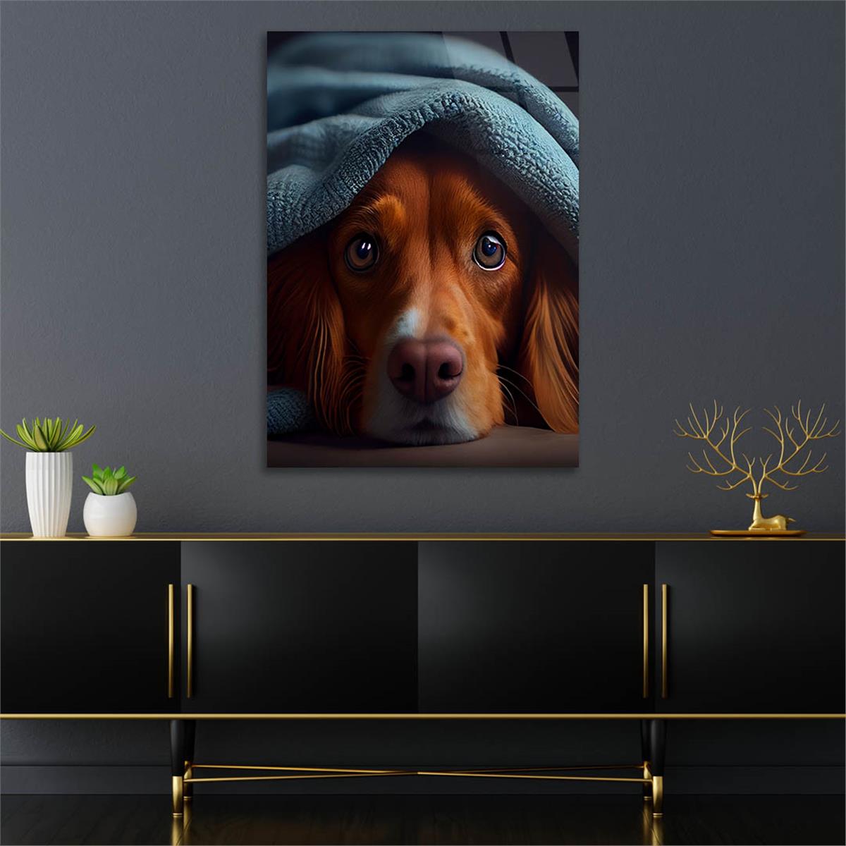 Dikey Doğa Temalı Cam Tablo 274