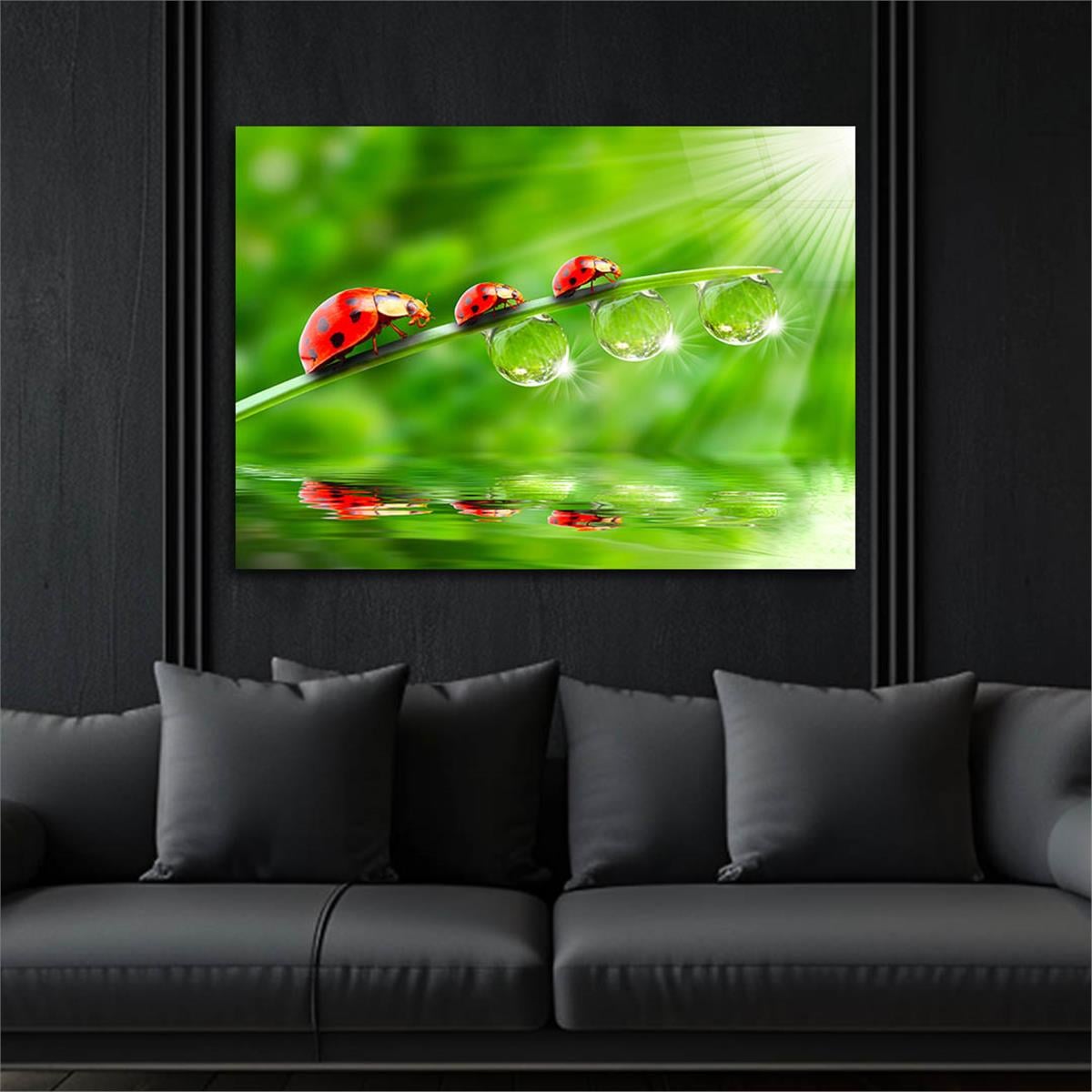 Tempered Glasss Wall Arts Natured-Themed