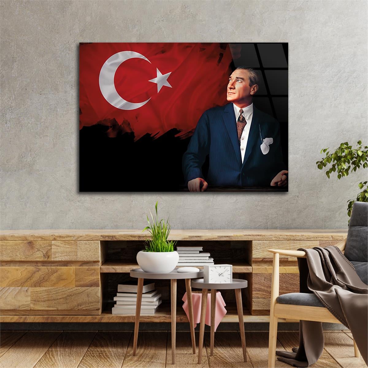 Horizontal National-Themed Tempered Glass Wall Art 63