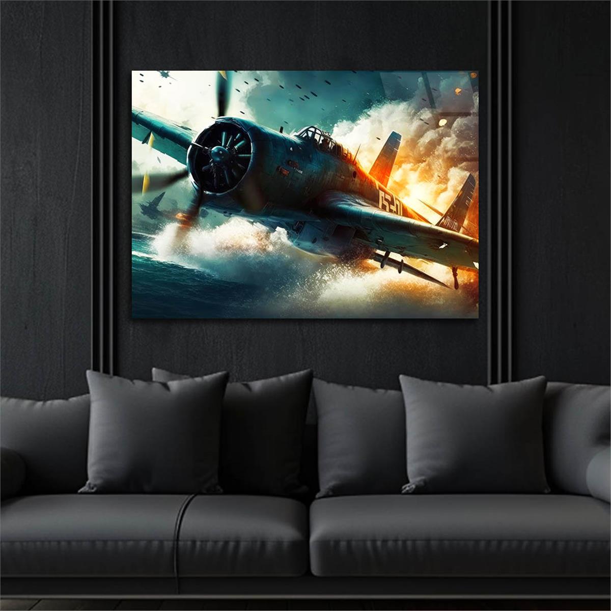 Yatay DoğaTemalı Cam Tablo 430