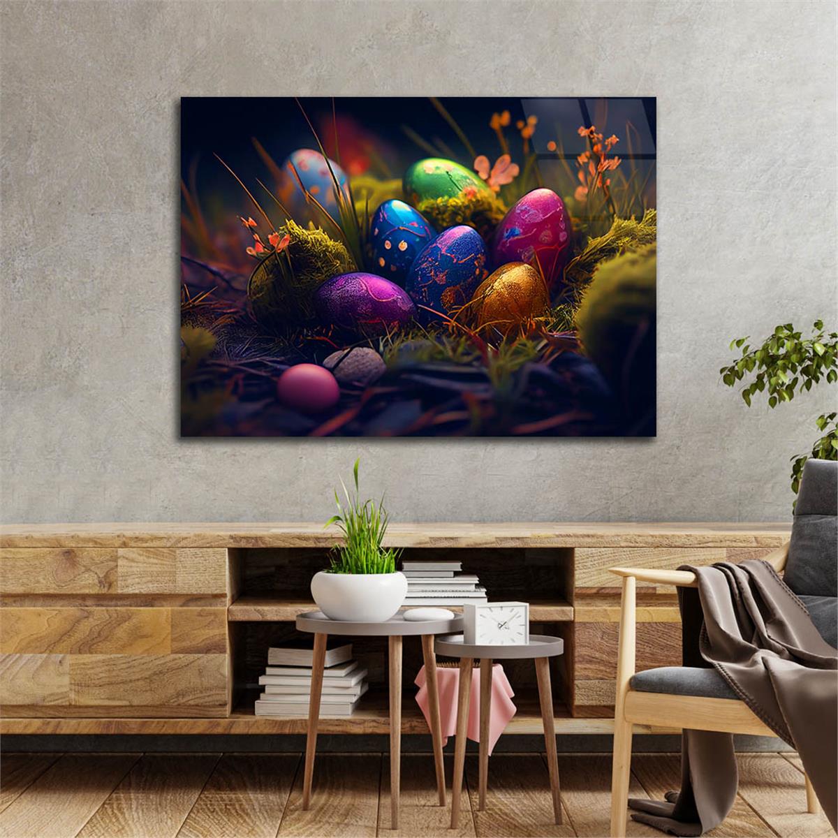 Horizontal Art-Themed Tempered Glass Wall Art 459