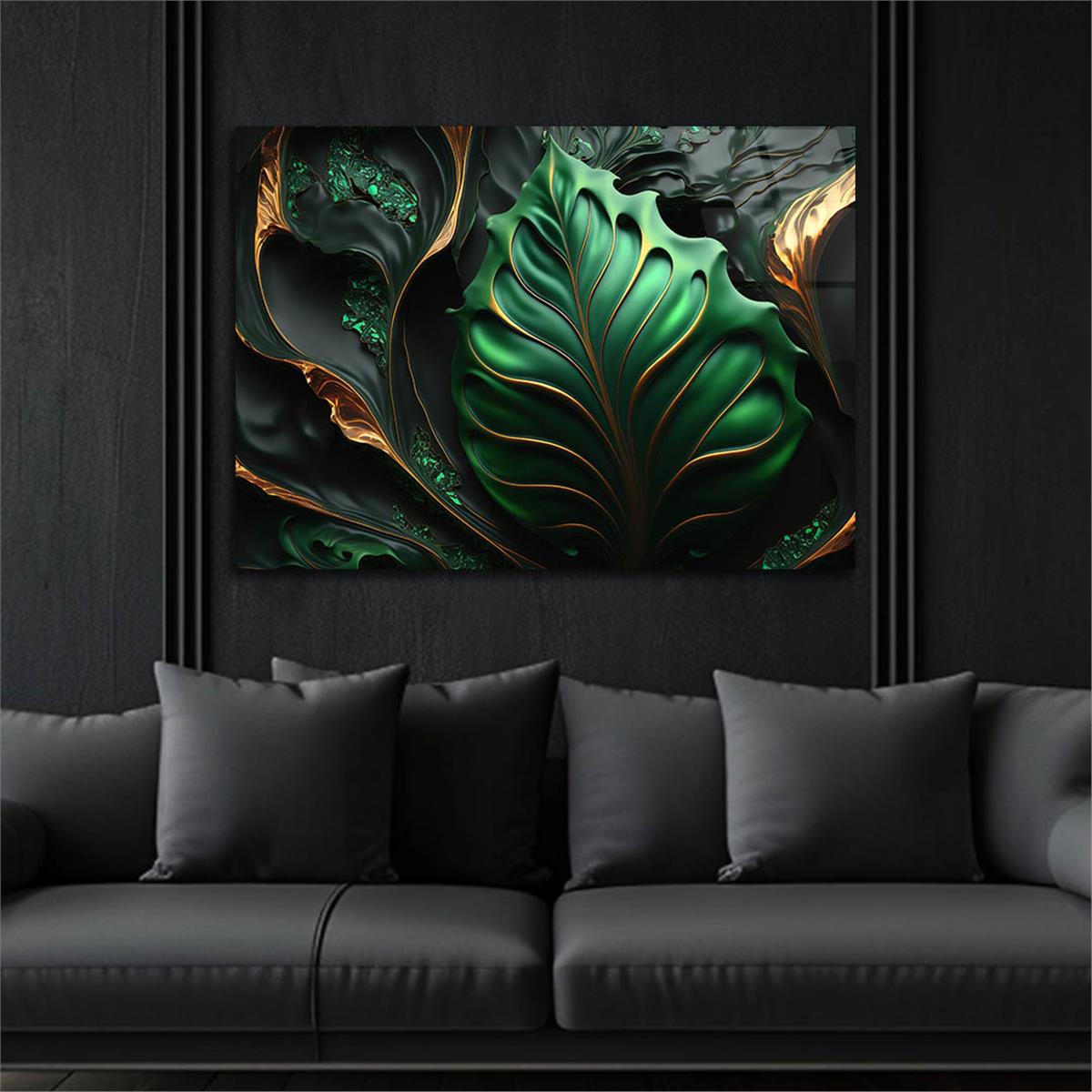 Horizontal Art-Themed Tempered Glass Wall Art 437