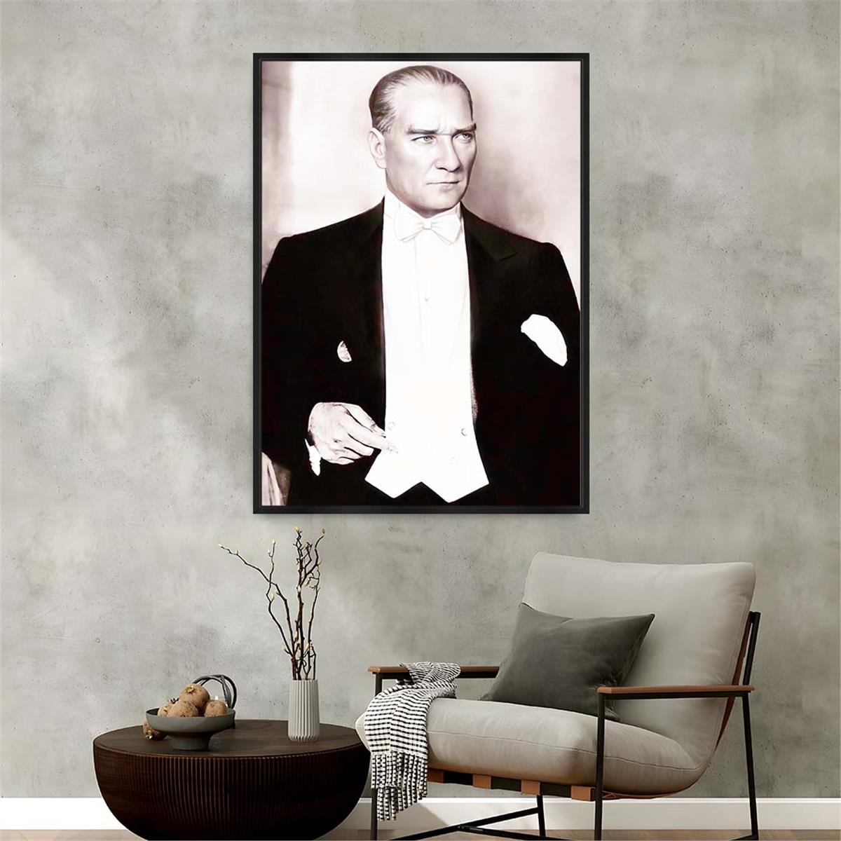 Aluminum-Framed National-Themed Tempered Glass Wall Art 074