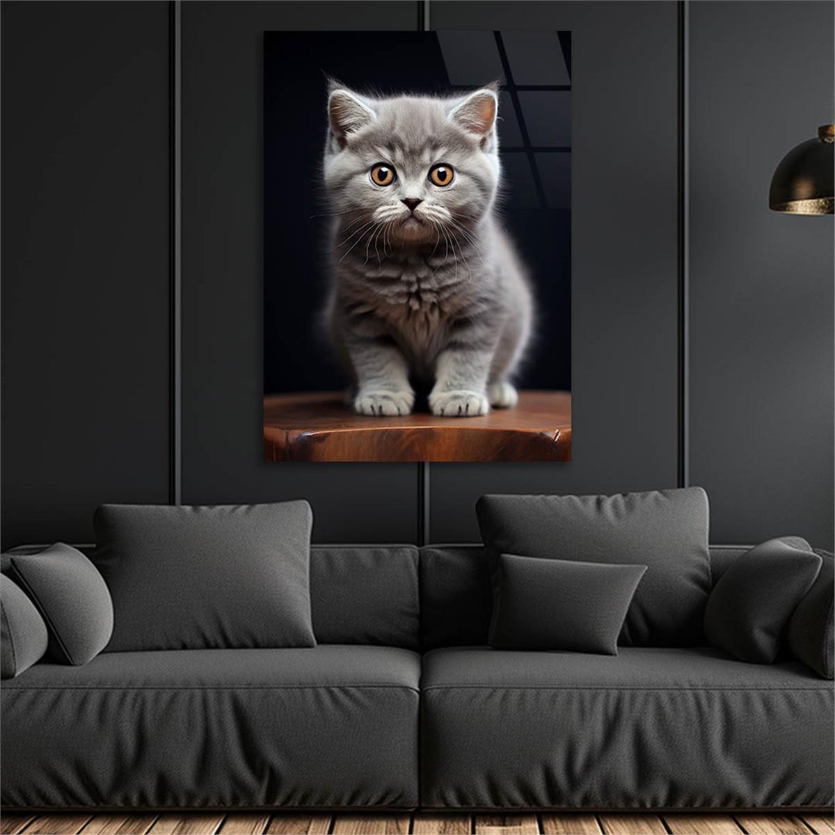 Dikey Doğa Temalı Cam Tablo 416