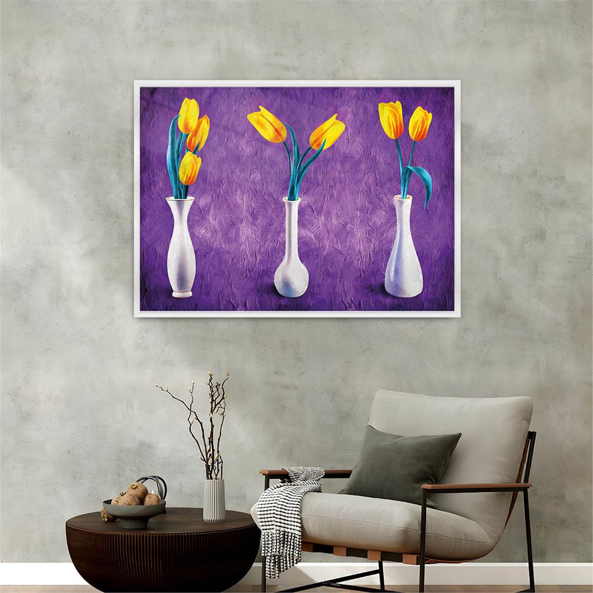 Aluminum-Framed Art-Themed Tempered Glass Wall Art 005