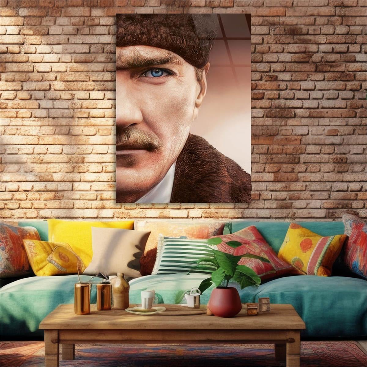 MUSTAFA KEMAL ATATÜRK Tempered Glasss Wall Art