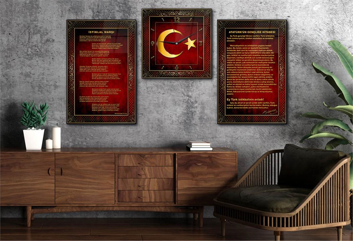 Vatan Temalı Saatli Set 051
