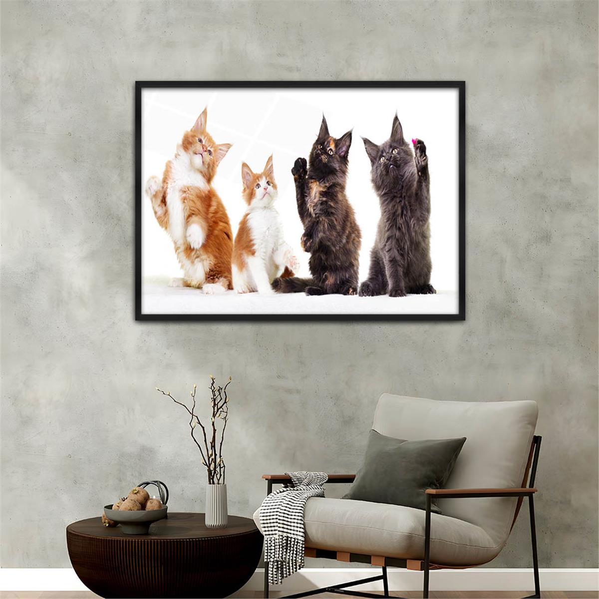 bedrucktes Glas mit Aluminiumrahmen und Natur Themen 