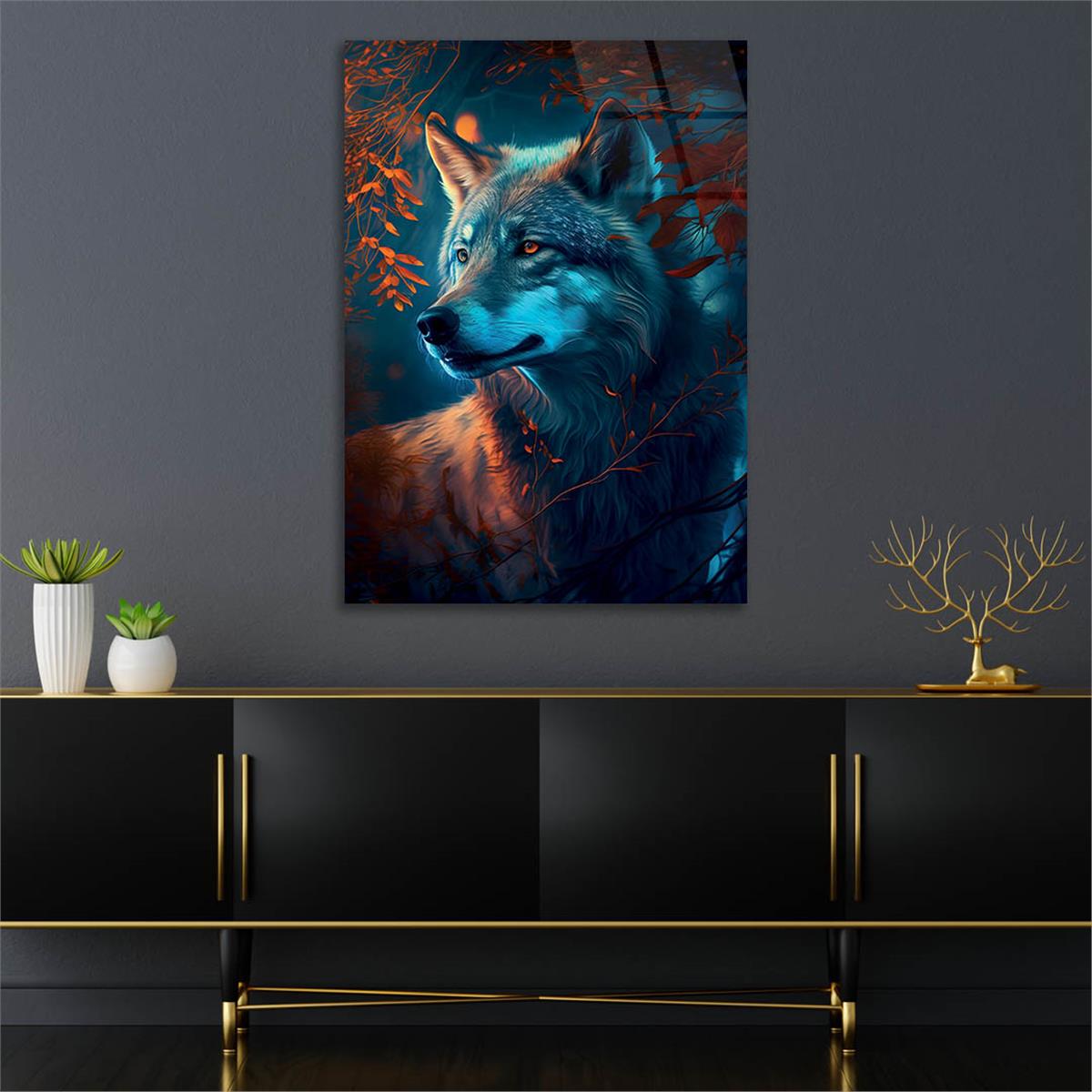 Verticale Gehard Glasschilderij Natuur Thema 195