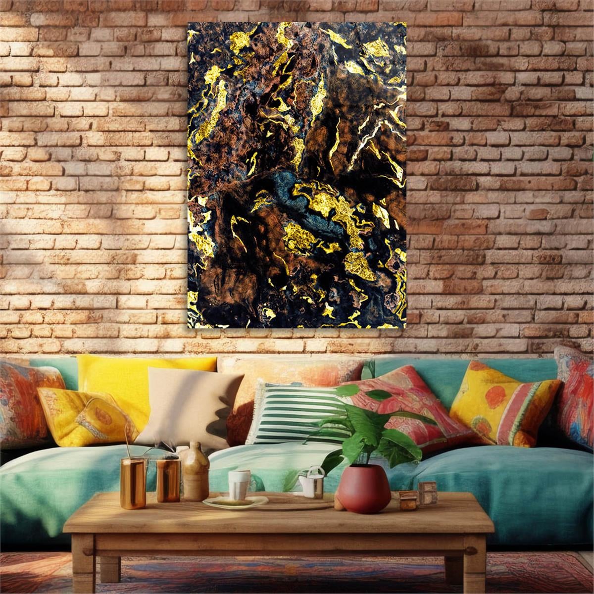 Vertical Tempered Glasss Wall Arts Art-Themed 293