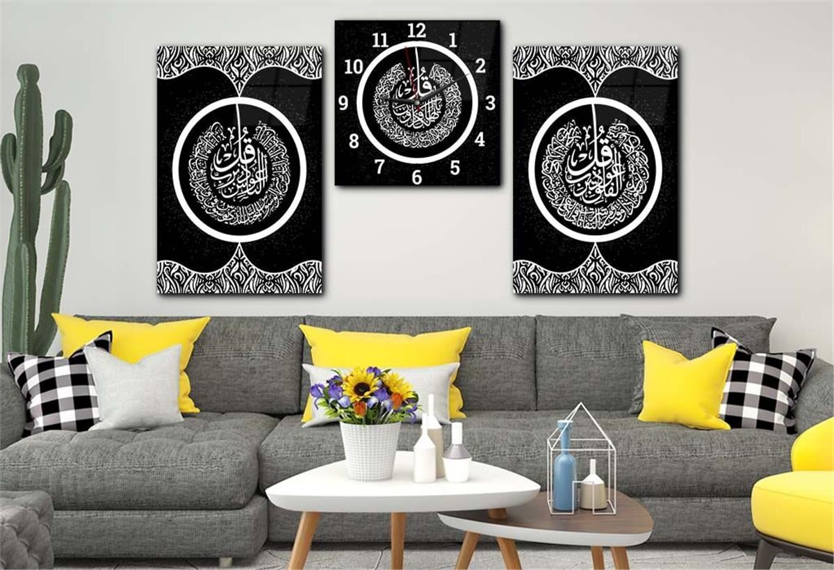 Ensemble de Tableaux et d’horloge 2 pièce sur le thème religieux