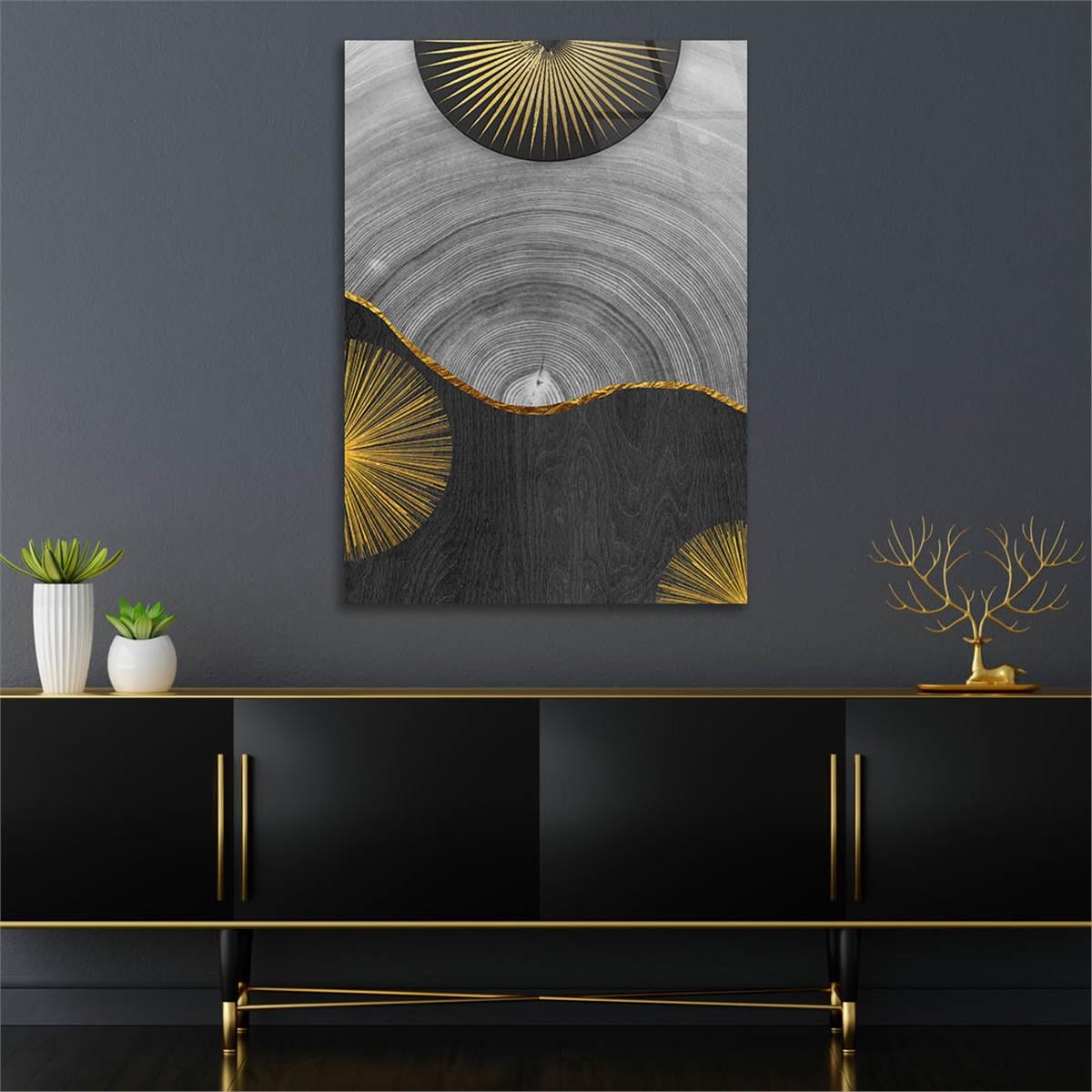 Vertical Tempered Glasss Wall Arts Art-Themed 291