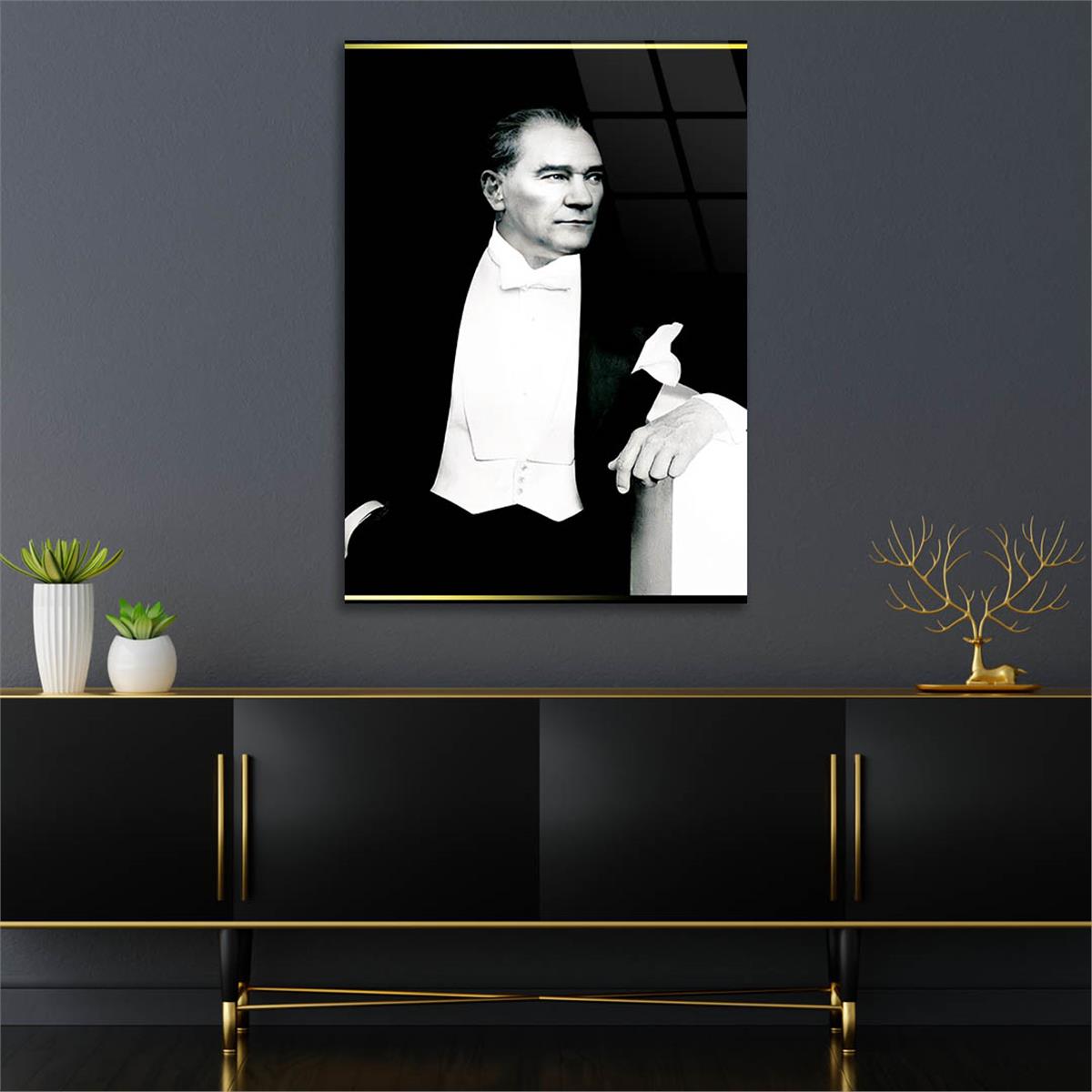 MUSTAFA KEMAL ATATÜRK Tempered Glasss Wall Art