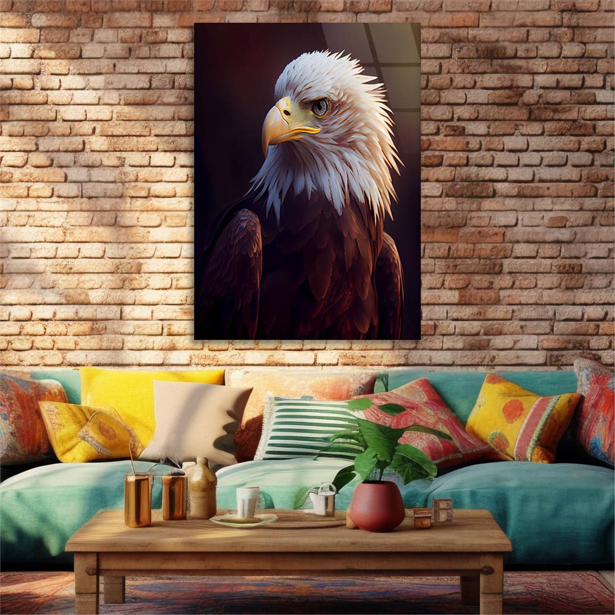 Dikey Doğa Temalı Cam Tablo 273