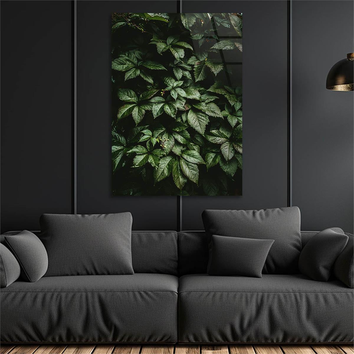 Dikey Sanat Temalı Cam Tablo 488