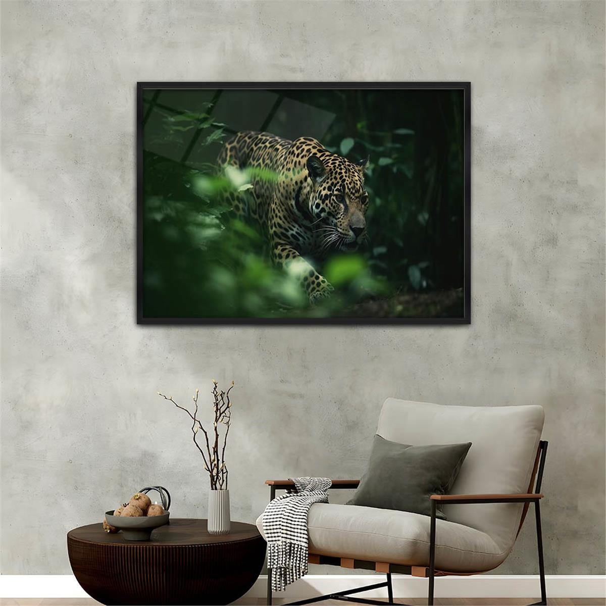 Aluminum-Framed Natured-Themed Tempered Glass Wall Art 005