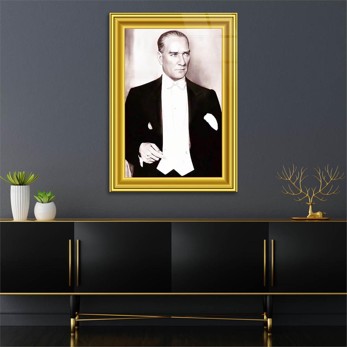 MUSTAFA KEMAL ATATÜRK Tempered Glasss Wall Art 