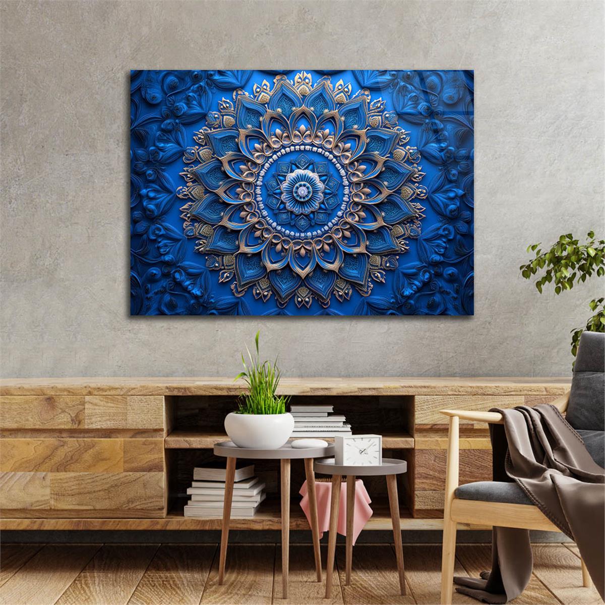 Yatay Sanat Temalı Cam Tablo 584