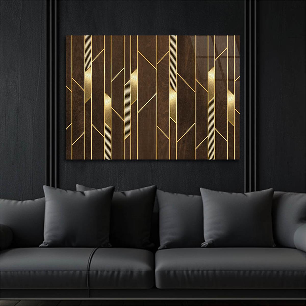 Horizontal Art-Themed Tempered Glass Wall Art 379