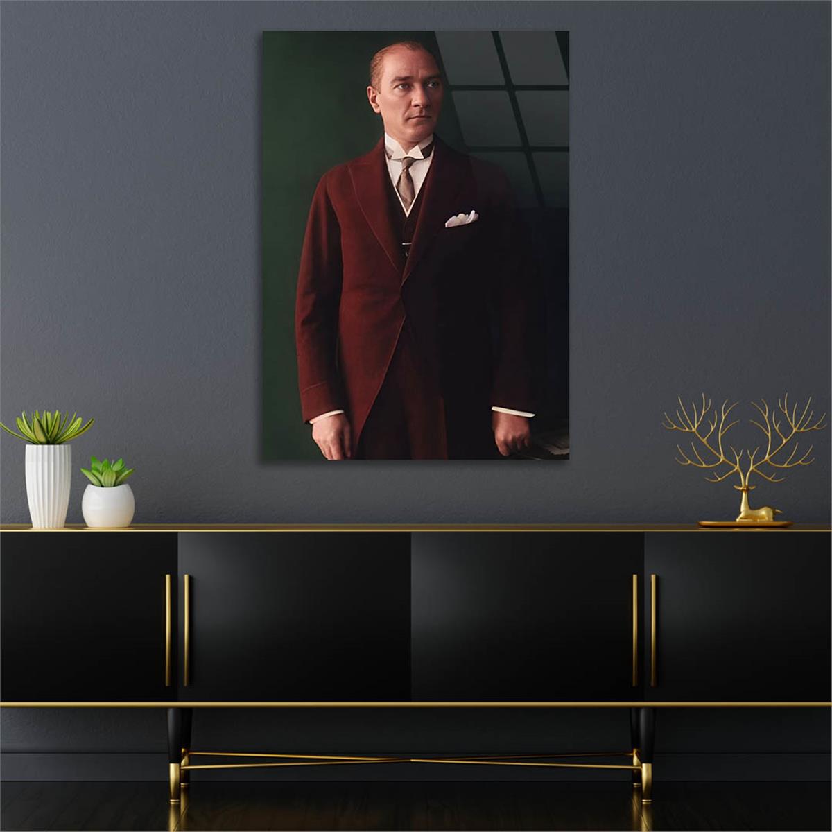 Dikey VatanTemalı Cam Tablo 197