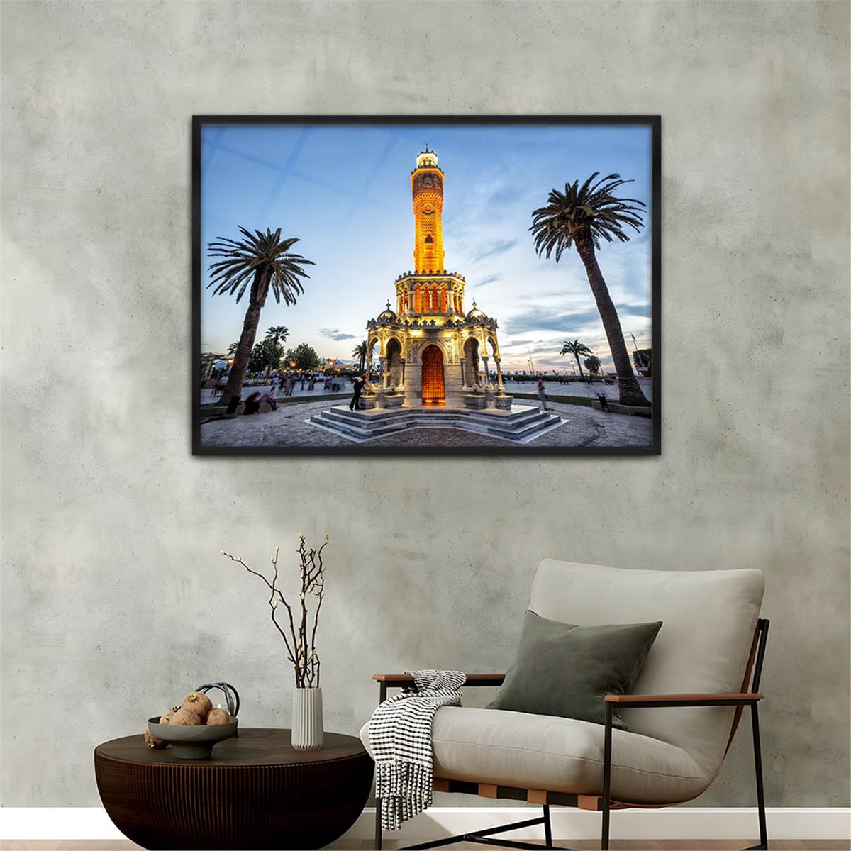 Alüminyum Çerçeveli Doğa Temalı Cam Tablo 110