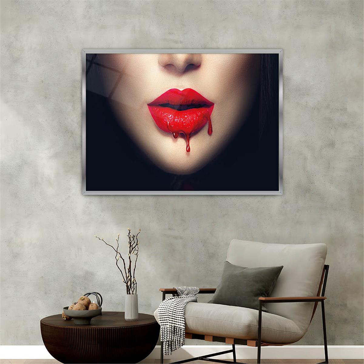 Alüminyum Çerçeveli Sanat Temalı Cam Tablo 084