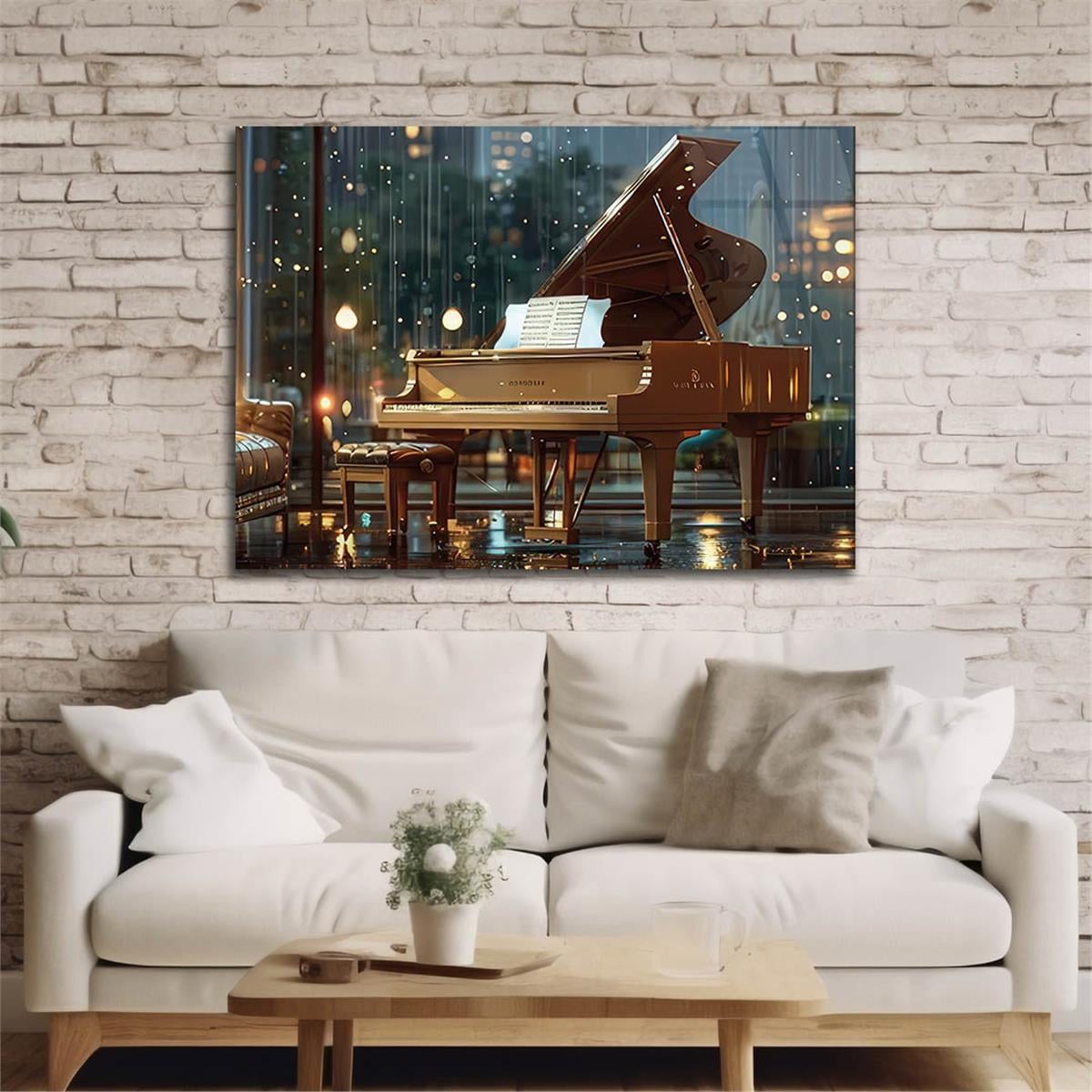 Yatay Sanat Temalı Cam Tablo 590