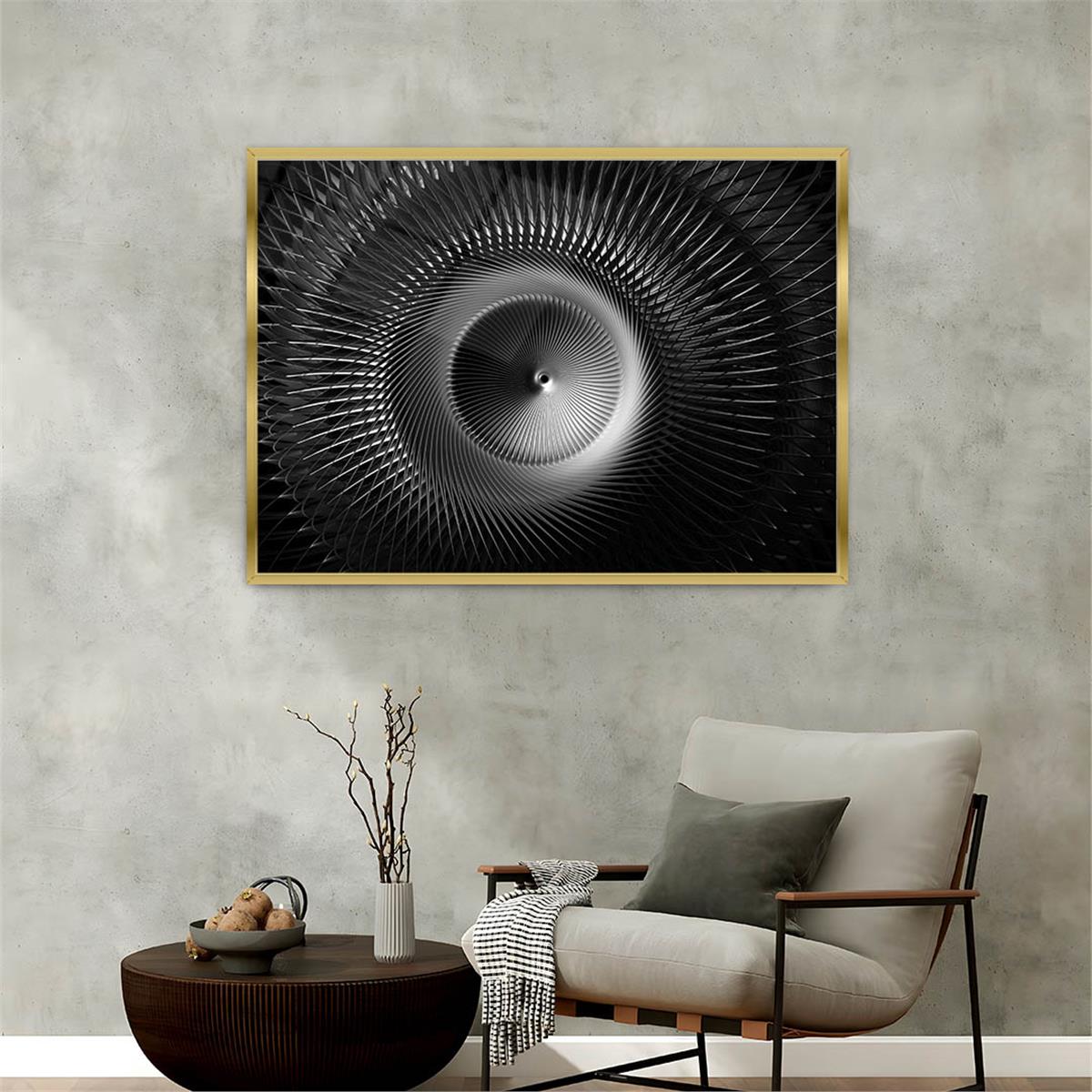 Aluminum-Framed Art-Themed Tempered Glass Wall Art 146