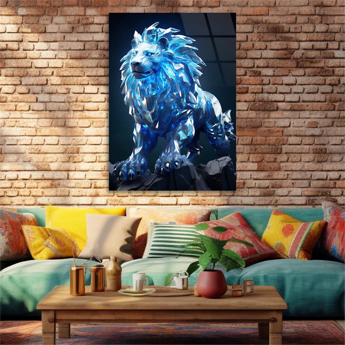 Dikey Doğa Temalı Cam Tablo 357