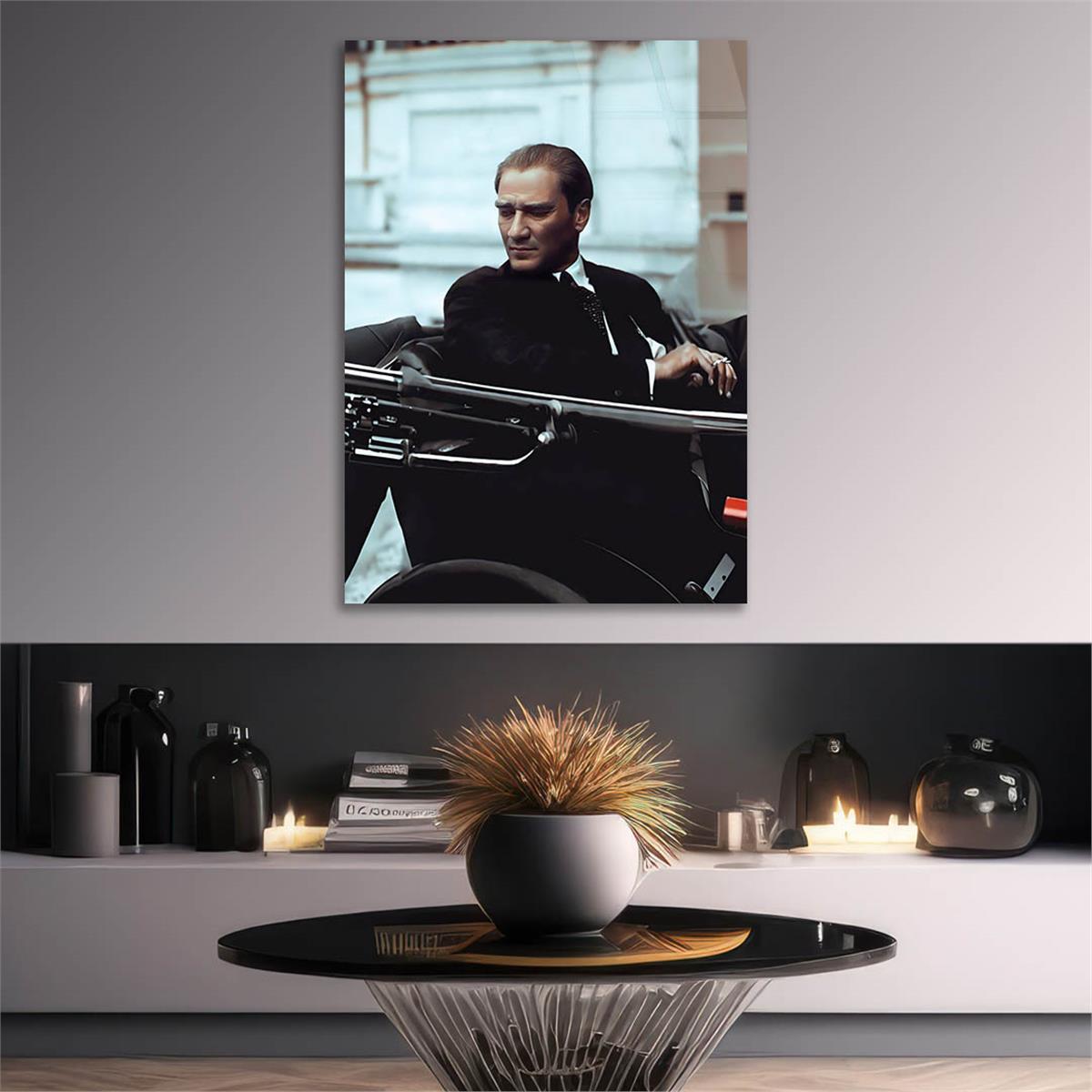 Dikey VatanTemalı Cam Tablo 248