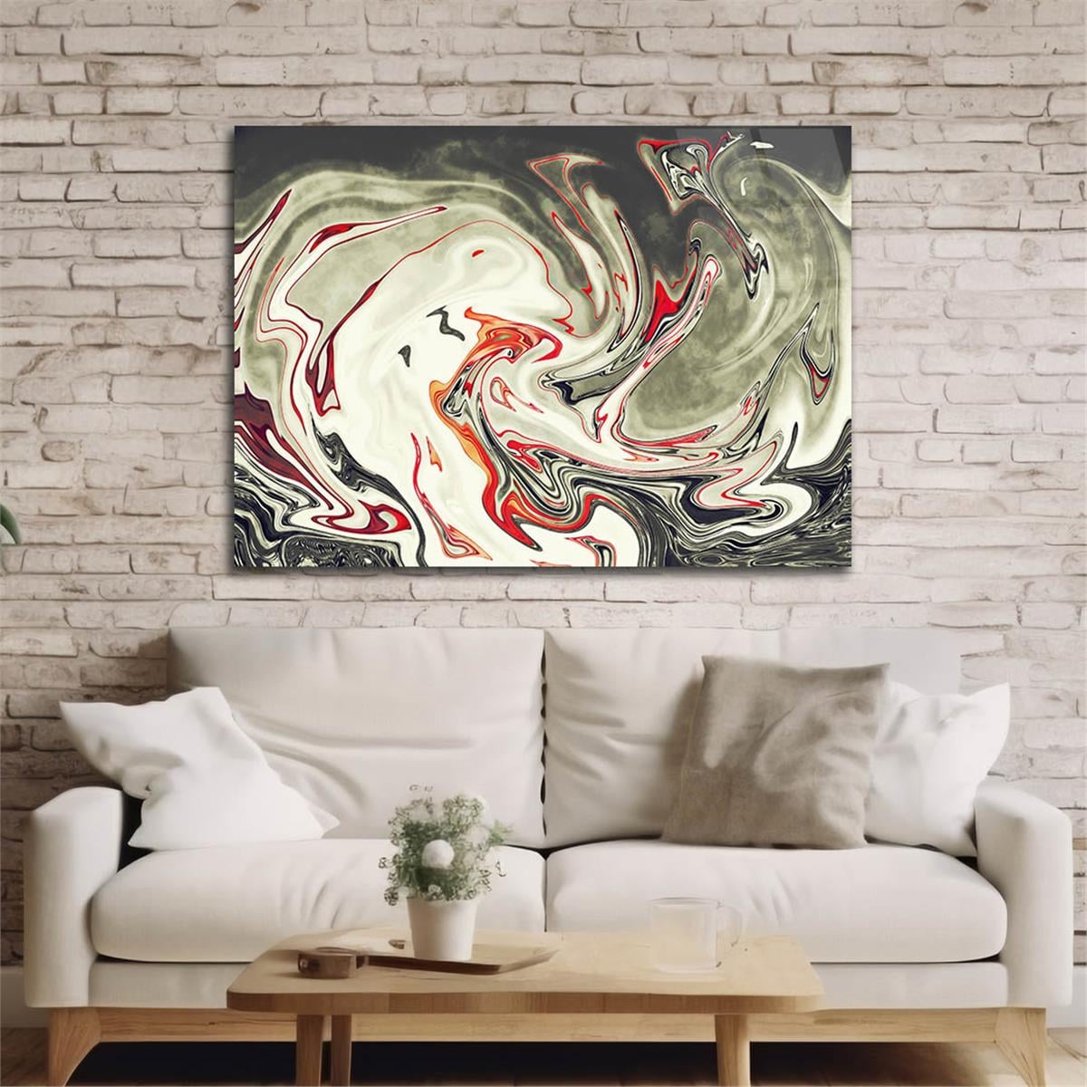 Horizontal Art-Themed Tempered Glass Wall Art 252