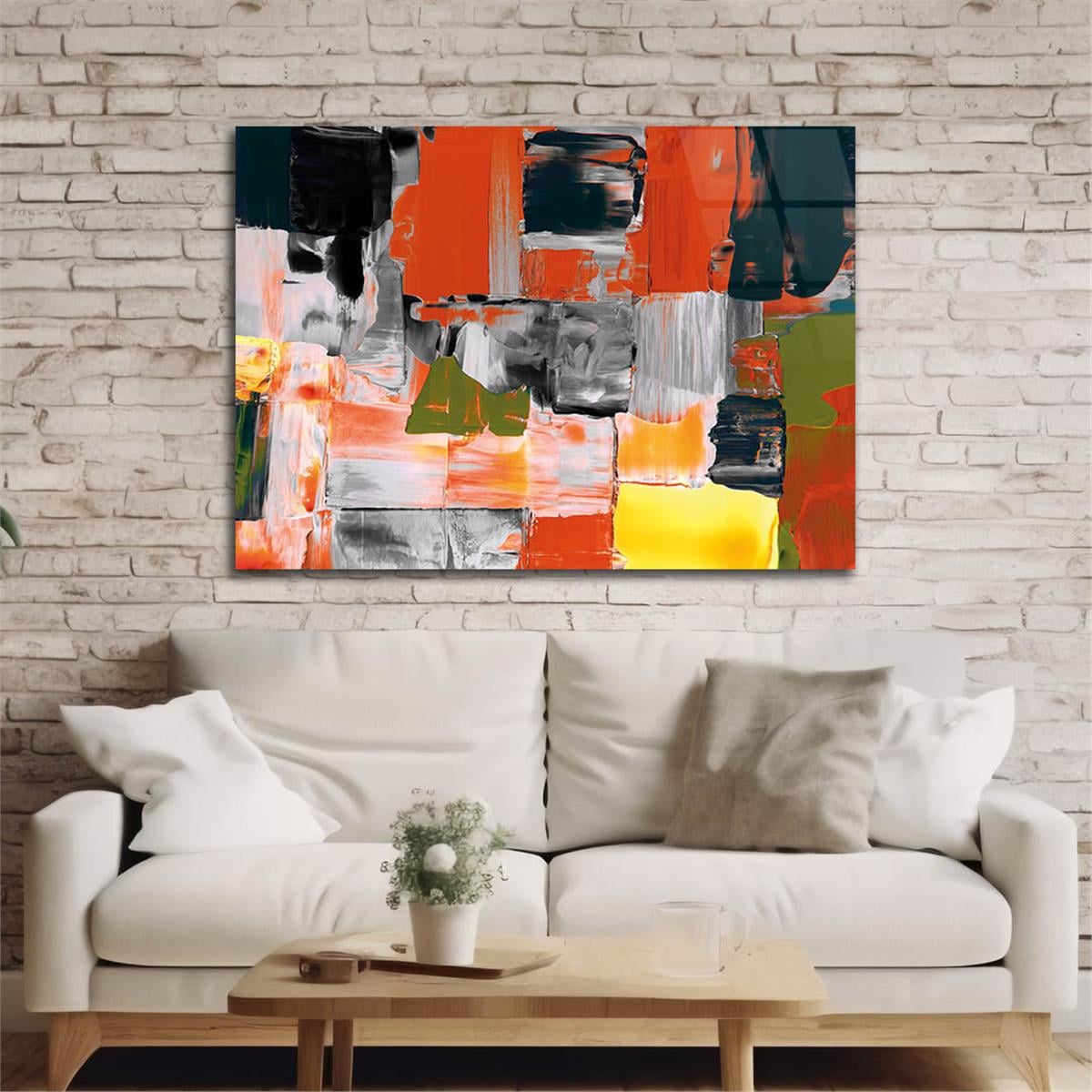 Yatay Sanat Temalı Cam Tablo 253