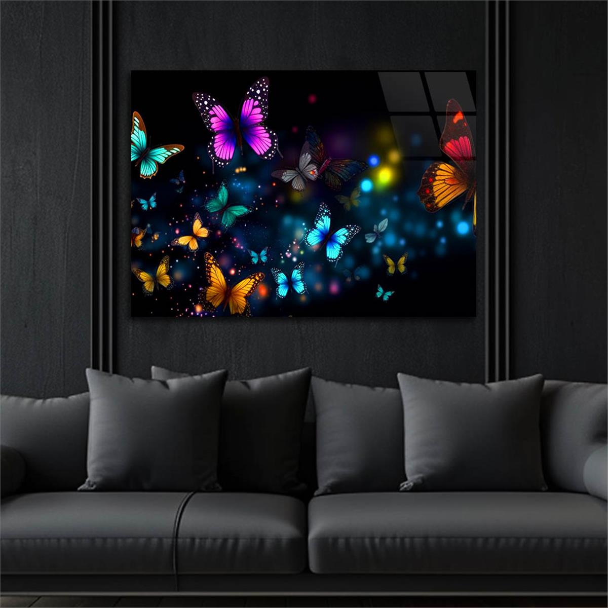Horizontal Art-Themed Tempered Glass Wall Art 428