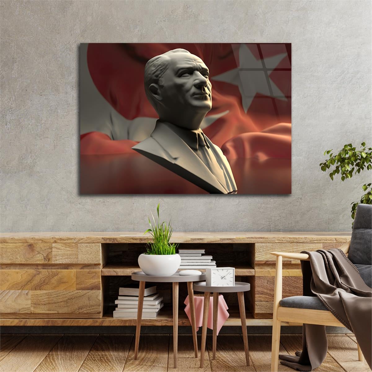 Tempered Glasss Wall Arts National-Themed