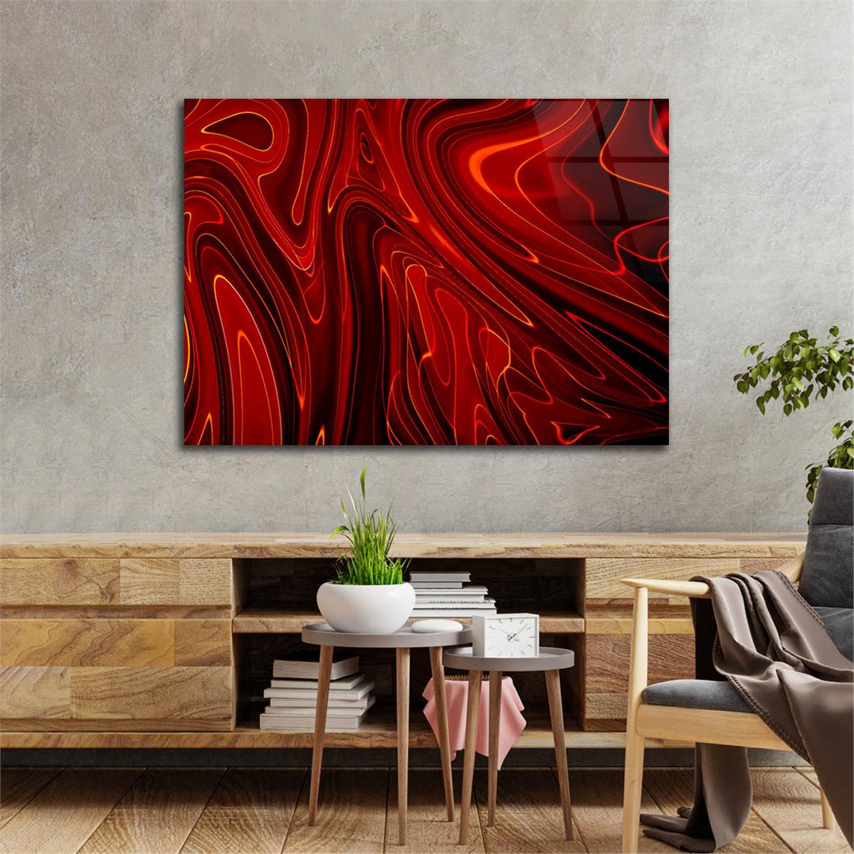 Horizontal Art-Themed Tempered Glass Wall Art 510