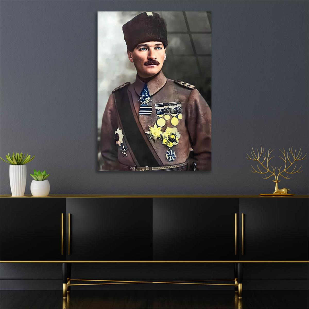 MUSTAFA KEMAL ATATÜRK Tempered Glasss Wall Art