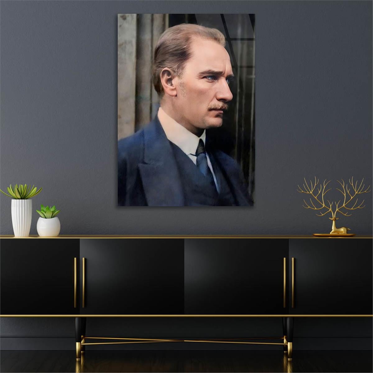 Dikey VatanTemalı Cam Tablo 202